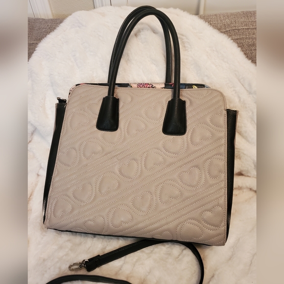 Large BETSEY JOHNSON Satchel w/ Crossbody Strap